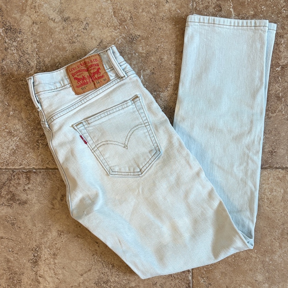 Levi's Men's Light Blue Straight Jeans